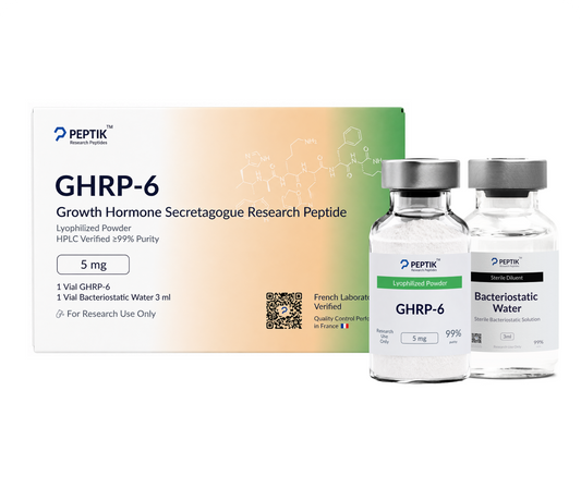 GHRP-6 Lyophilized Vial + Sterile Water