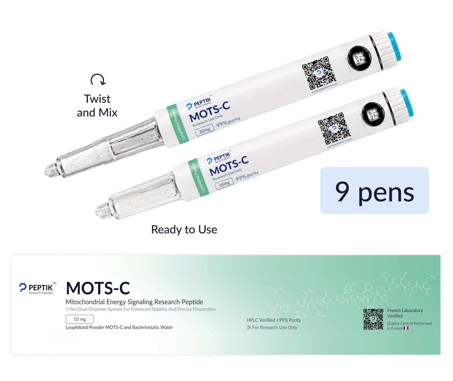 Set of 9 MOTS-C — Pen